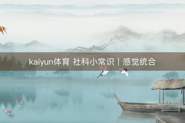 kaiyun体育 社科小常识｜感觉统合